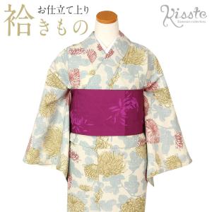 Kisste（キステ） 着物 小紋 袷 黒 椿 S M L フリーサイズ レディース