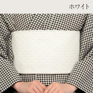 半幅帯 長尺 全2タイプ 白 黒 レース 百華...の詳細画像5