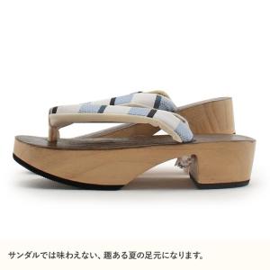 下駄 レディース 浴衣用 焼桐天 茶台 ブラウ...の詳細画像4
