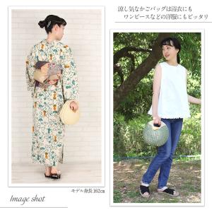 浴衣 バッグ かごバッグ カゴバッグ ハンドバ...の詳細画像2