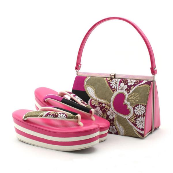 【アウトレット】振袖 草履 バッグ セット 成人式 草履バッグセット 振袖用 振り袖 フリー ピンク...