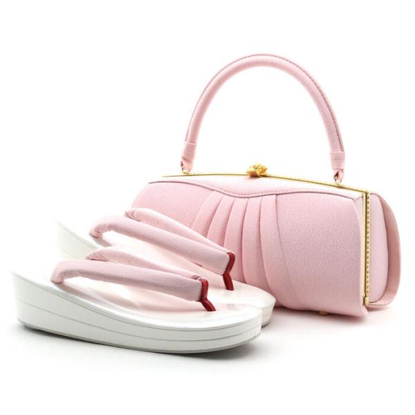 【アウトレット】振袖 草履 バッグ セット 成人式 草履バッグセット 振袖用 振り袖 L ピンク ち...