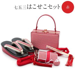 Kisste（キステ） 七五三 7歳 小物 セット 女の子 はこせこ 6点 黒