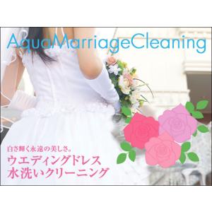 ウエディングドレス水洗いクリーニング(カラーも可)茶系色の箱は真空パック時の画像です。腋臭は別途料金...