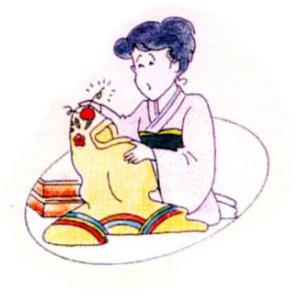 子供　袴　裾上げ　修理｜kimono-kobo