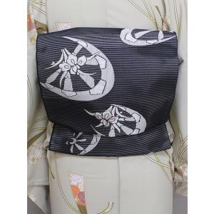 名古屋帯　落ち葉　正絹　九寸 正絹絽名古屋帯 M0784-01 送料無料 在庫処分 お仕立て済 絹100