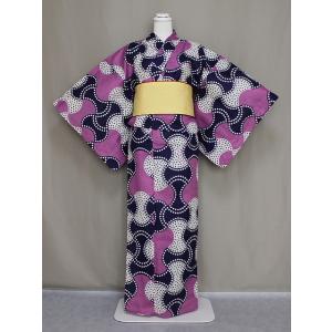 キスミスの浴衣 D0654-52 送料無料 在庫処分 最安値 フリーサイズ　変わり織り　綿紅梅生地　...