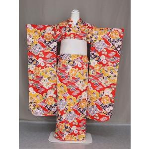 振袖 総絞り振袖・藤娘きぬたやの逸品 未仕立品 おどろきの価格 在庫