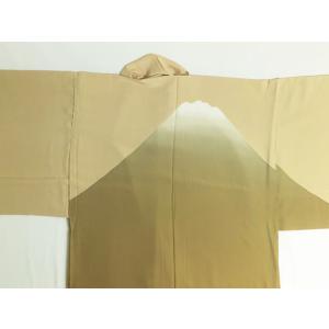 正絹男襦袢 富士山絞り 金茶｜kimono-kyoto