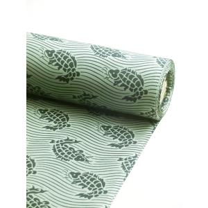 正絹男襦袢 『伊達小紋』 荒磯 緑｜kimono-kyoto