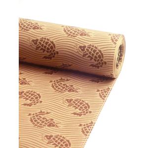 正絹男襦袢 『伊達小紋』 荒磯 茶色｜kimono-kyoto