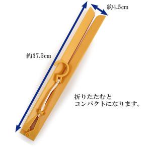 着物ハンガー 和装ハンガー 1本 黄色 2つ折...の詳細画像2