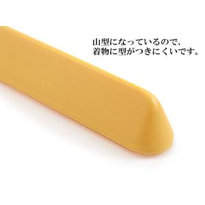 着物ハンガー 和装ハンガー 1本 黄色 2つ折...の詳細画像3