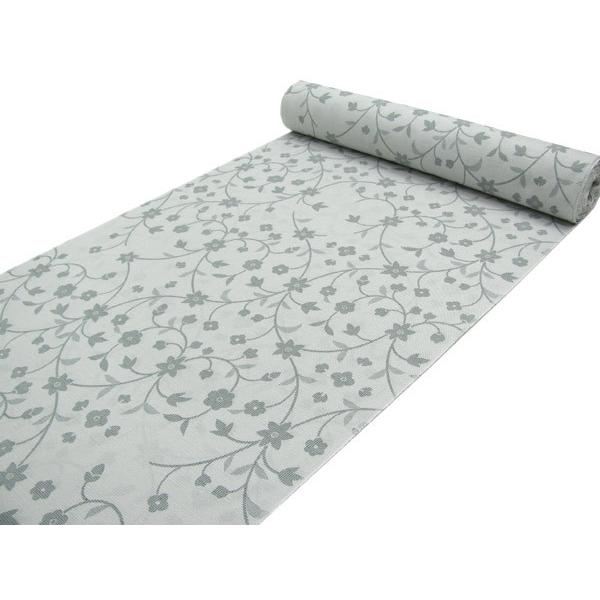 着物 反物 夏 小紋 洗える 東レ 夏用 紗 フルオーダー 仕立て付 グレーベージュ色唐草柄 女性 ...