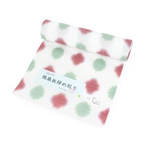 浴衣 反物 綿麻 板締め 十日町 絞り 単品 ...の詳細画像3