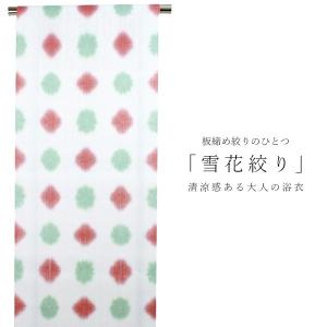 浴衣 反物 綿麻 板締め 十日町 絞り 単品 ...の詳細画像4