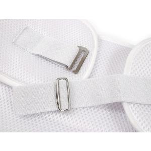 メッシュ腰パッド 夏用 ベルト付き 白 暑さ対...の詳細画像2