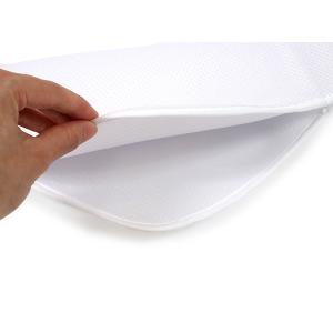 メッシュ腰パッド 夏用 ベルト付き 白 暑さ対...の詳細画像5