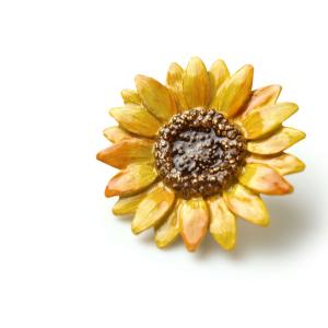 帯留 ひまわり 花 夏 単品 三分紐を通す シ...の詳細画像2