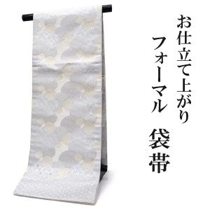 正絹 袋帯 麗峰瑞鳥文 六通柄 鳳凰 墨色 金糸 慶兆 訪問着 色留袖 礼装用 kimono-japan_obi-fkr-a028