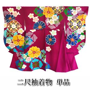 着物 コート ケープ ポンチョ 冬 グリーン チェック 丸衿 フリーサイズ