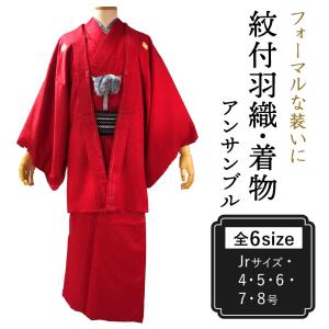 着物 羽織 2点セット 成人式 卒業式 無地 緑ボカシ 4号 5号 6号 7号 8