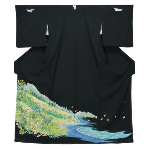 中古】美品 本場加賀友禅 天野雅彦 作 黒留袖 違い矢 k3555045-2971rym