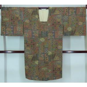 ロング丈 道行コート 千代田衿 ちり避け 裄69.5cm 身丈134cm k3903921 