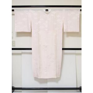 長襦袢 正絹 単衣 半衿 意識当て 花菱織り出し 159cm前後ベスト 美品｜kimono-maruichi