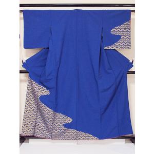 洗えるキモノ 附下 単衣 扇 道長 159cm前後ベスト お稽古 踊り 舞台 イベント 美品