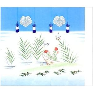 加賀友禅　花嫁のれん　花嫁暖簾　かわせみ　絽夏のれん　手描き　花嫁のれん号　花嫁のれん館　婚礼家具　...