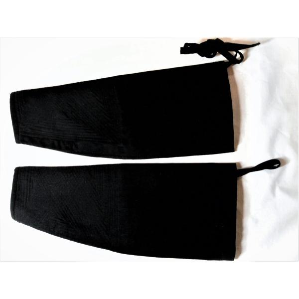 祭り長手甲　こだわり寸法オーダーメイド　　黒三河木綿生地　腕抜き　太鼓手甲　別注　誂え　注文