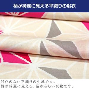 日本製 浴衣 生地 反物 平織り 生成り色(白...の詳細画像1