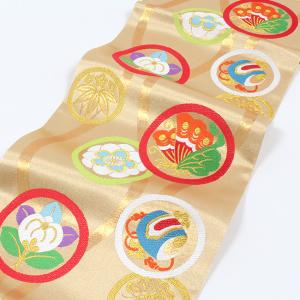七五三 7歳 帯 購入 正絹 西陣織 金地 蝶...の詳細画像2