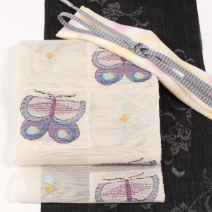 M252 帯屋捨松　1854年創業　夏帯　正絹　名古屋帯 M252 帯屋捨松 1854年創業 夏帯 正絹 名古屋帯