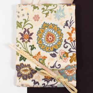 平和屋着物●全通柄京袋帯　バティック　花蝶格子　綿　逸品　DAAV6227ps 平和屋着物○全通柄京袋帯 バティック 花蝶格子 綿 逸品 DAAV6227ps