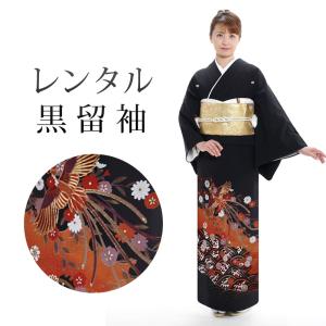 黒留袖　留袖　黒留袖セット　 レンタル 黒留袖 18点セット 留袖レンタル フルセット t1-77 往復送料