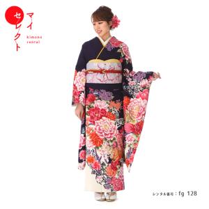 ☺︎☺︎☺︎＊振袖 総絞り　正絹　着物フルセット（小物付き） 振袖レンタル 正絹 総絞り シンプル fg-188b フルセット一式 着物 人気