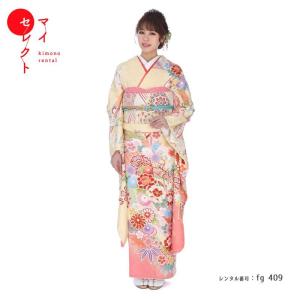 振袖レンタル 吉澤友禅 正絹 fg-264b フルセット一式 着物 人気 ネット