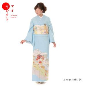 色留袖レンタル 山口美術織物 刺繍 正絹 miit-63 結婚式 披露宴