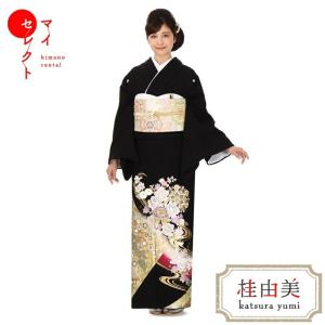 YUMI KATSURA（ユミカツラ） 黒留袖 レンタル 桂由美 白薔薇 mito-561