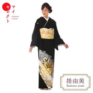 YUMI KATSURA（ユミカツラ） 留袖レンタル 桂由美 神秘な花 ブルー 黒