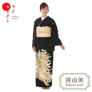 YUMI KATSURA（ユミカツラ） 黒留袖 レンタル 桂由美 黄金のシーン