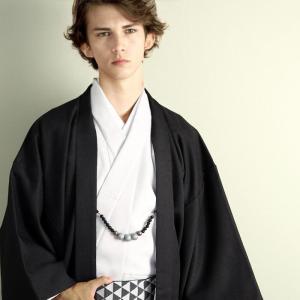 「メンズ着流しフルセットレンタル/ベージュ/カーキ/ブラック」アンサンブル