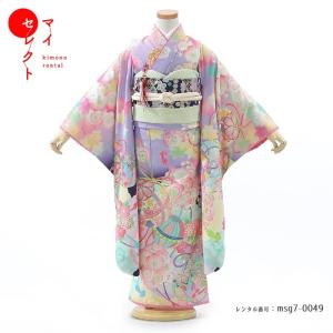 七五三コーデ画像有り「7歳女児着物フルセットレンタル」乙葉