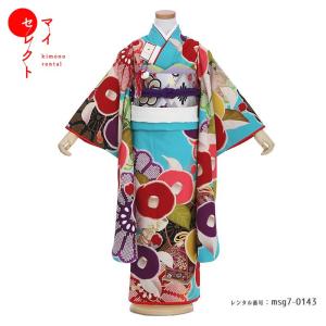 七五三コーデ画像有り「7歳女児着物フルセットレンタル」UNSODO