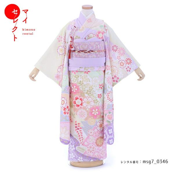 2023年新入荷 七五三コーデ画像有り「7歳女児着物フルセットレンタル」式部浪漫 msg7-0346...