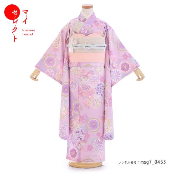 2024年新入荷 七五三コーデ画像有り 7歳女児着物フルセットレンタル ピンク KAGURA msg...
