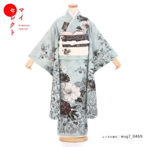 2025年新入荷 七五三コーデ画像有り 7歳女児着物フルセットレンタル ブルー グレー ジルスチュアート msg7-0469 110 115 120 125 人気