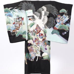 新品　男児　一ツ身　祝着　黒　お宮参り　七五三 /619｜kimono-reserve